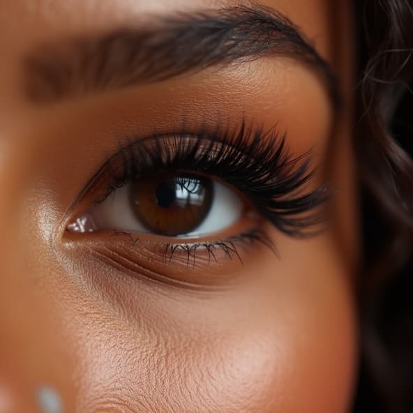 Résultat extensions de cils Nelia Beauty